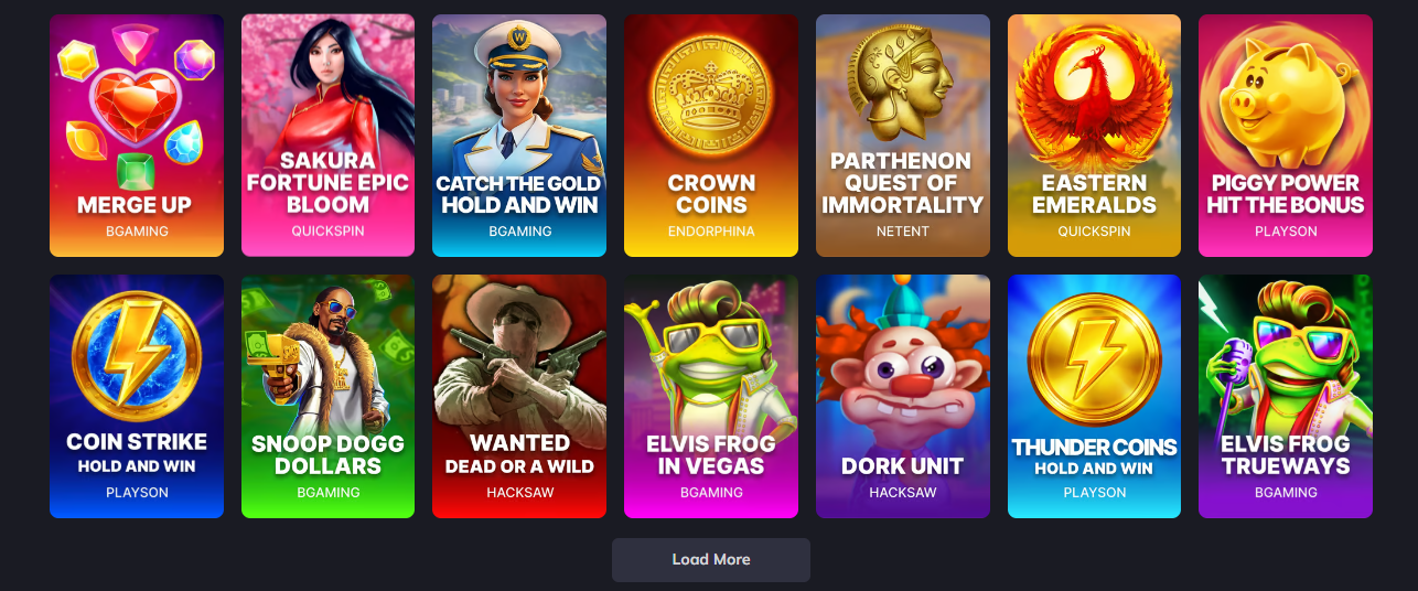 Vegastars Casino Games